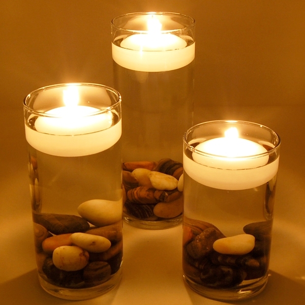 Floating Candles 16pk 60mm Large Dome Long Burning