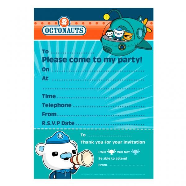 Octonauts Party Invitations Party Supplies