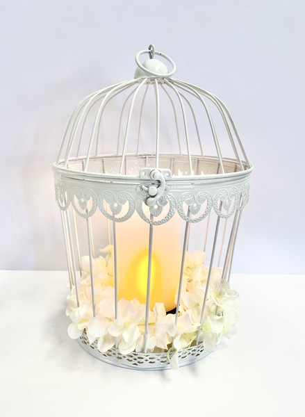 large white bird cage