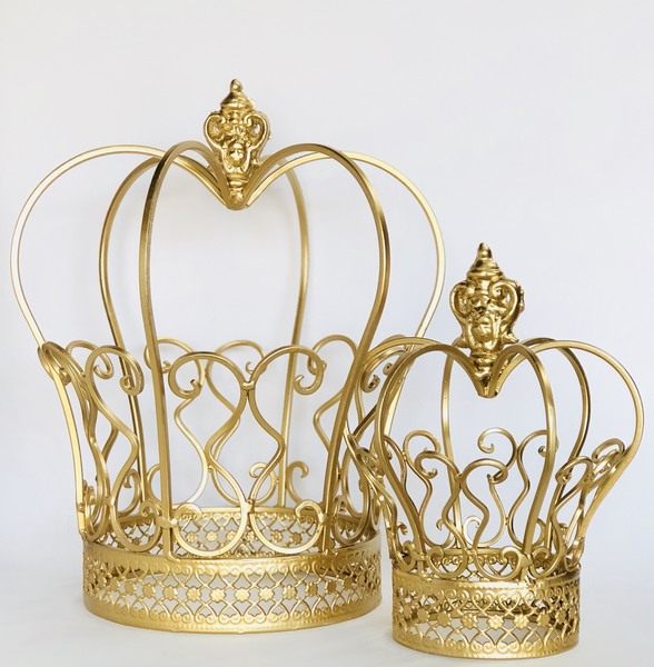 Large Gold Crown Centerpieces